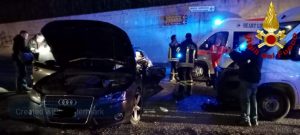 Civitavecchia, violento incidente sulla Mediana: si scontrano un furgone e un’auto