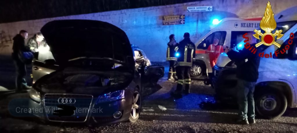 Civitavecchia, violento incidente sulla Mediana: si scontrano un furgone e un’auto