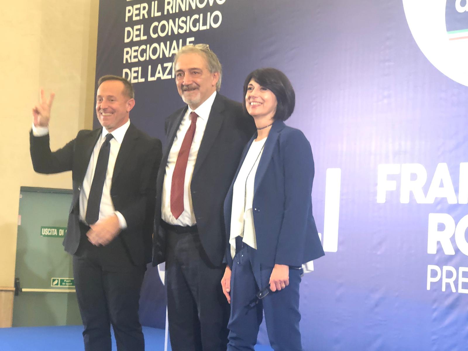 Lazio – Regionali, al via la campagna elettorale di Righini e Angelilli. Presente Augello, che commuove la folla (FOTO)