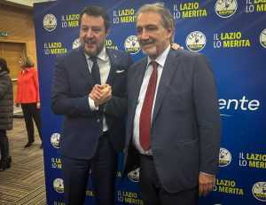 Lazio – Regionali, presentata la lista Lega. Salvini: “No a cittadini di serie B”. Rocca: “Preoccupato per irpef più alta d’Italia”