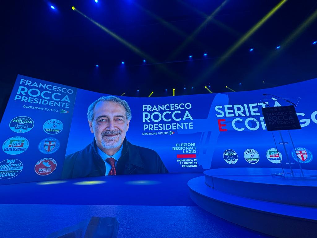 Lazio – Tutto pronto per Rocca presidente all’Auditorium della Conciliazione (FOTO)