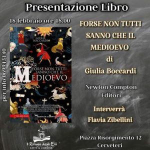 Cerveteri, domani al “Rifugio degli Elfi” focus sul Medioevo con la presentazione dell’ultimo libro di Giulia Boccardi