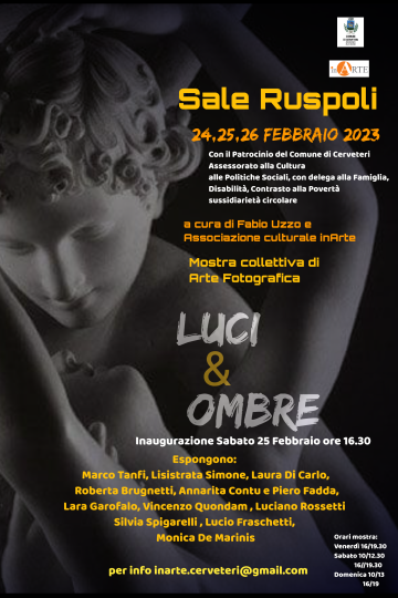 Fotografia, venerdì a Cerveteri apre la mostra “Luci e ombre”