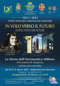 Taglio del nastro, a Tarquinia, per la mostra sul centenario dell’Aeronautica Militare