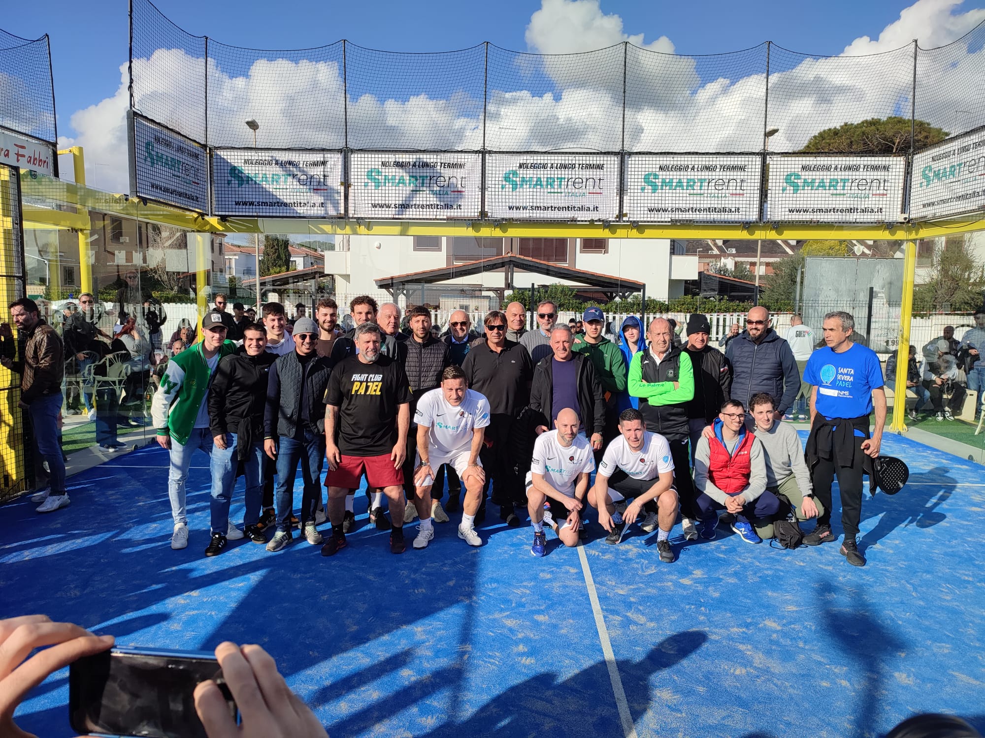 Santa Severa, evento straordinario: Totti apre la stagione del Padel