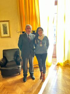A Palazzo dei Priori l’incontro tra la sindaca Frontini e il presidente del Coni Lazio Riccardo Viola