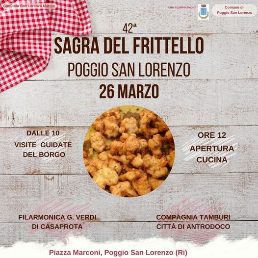 Poggio San Lorenzo festeggia la sagra del frittello