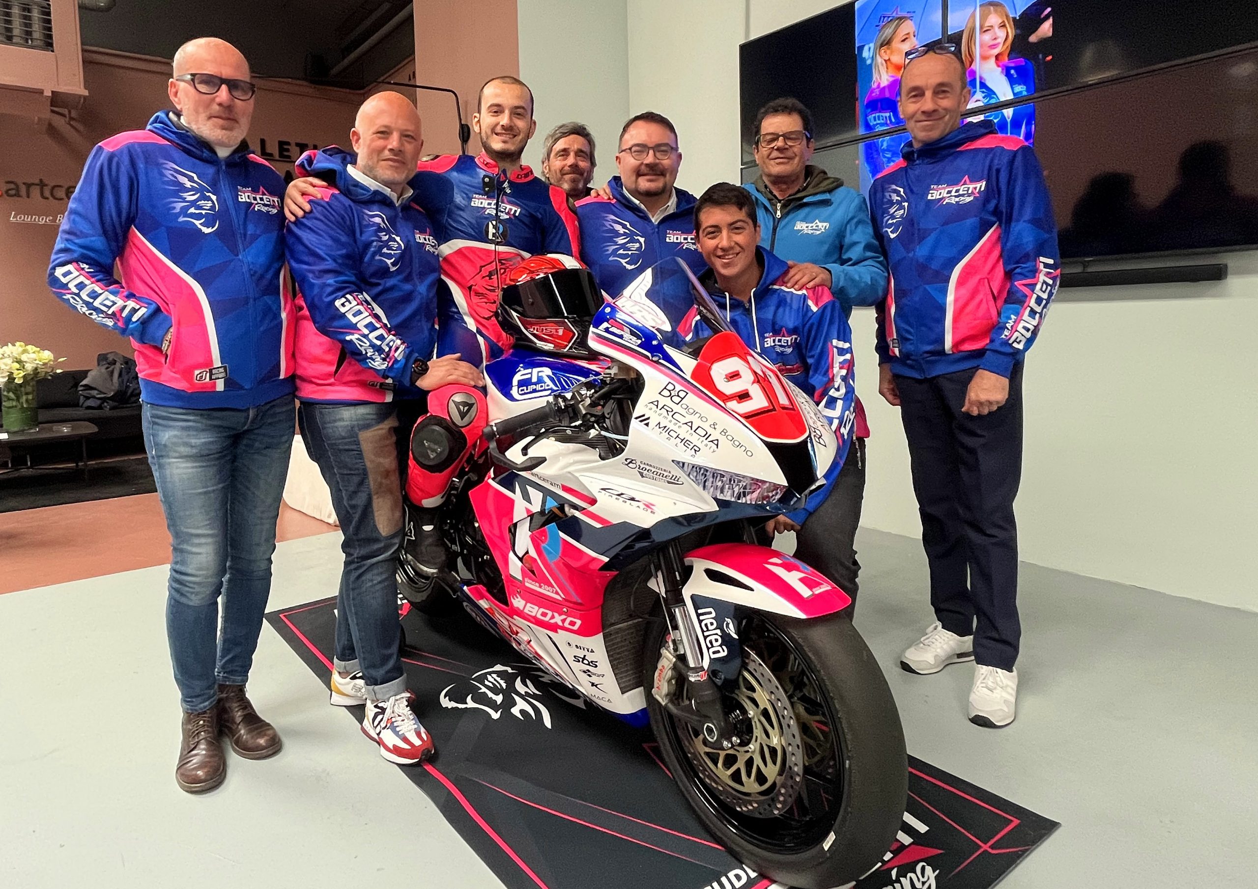 Presentata a Civita Castellana la Scuderia Boccetti che parteciperà al campionato Italiano Velocità categoria SBK