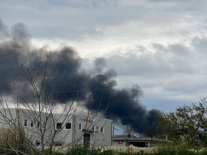 Anagni – Incendio distrugge deposito Piccinilli Autotrasporti