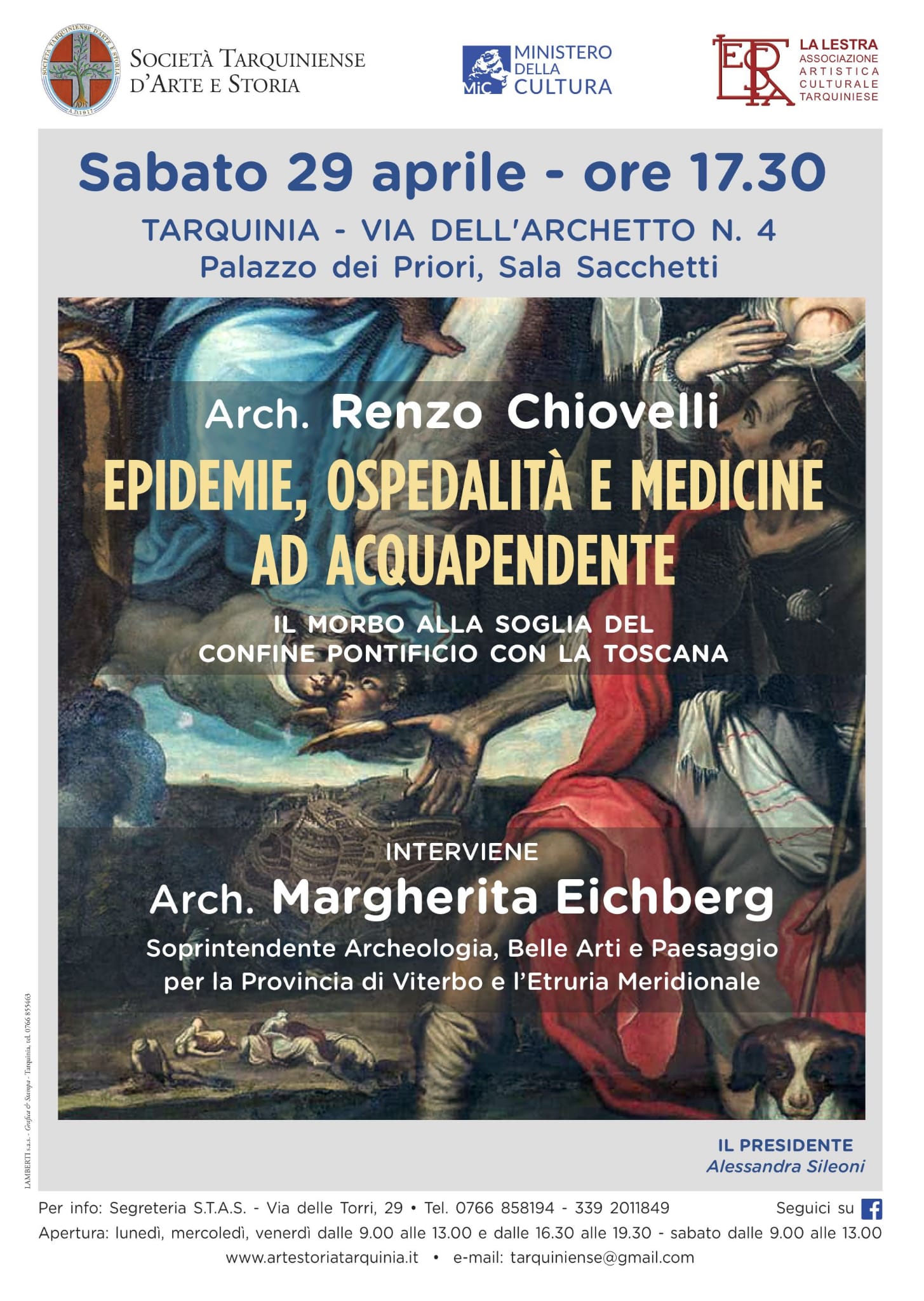 Come la Tuscia si è difesa dalle pandemie nei secoli, focus con lo studioso Renzo Chiovelli