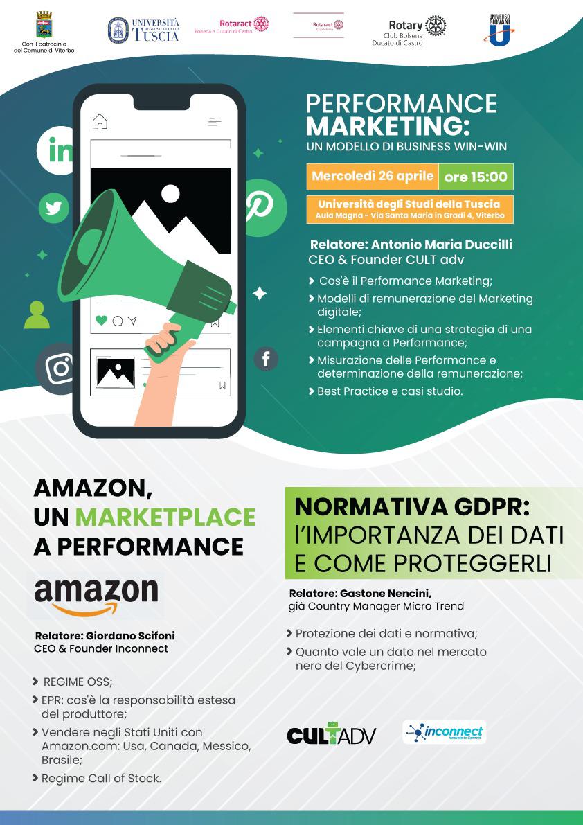 Rotaract Club Bolsena e Ducato di Castro presenta “Performance Marketing, un modello di Business Win-Win”