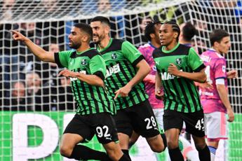 Serie A, Juve sconfitta a Sassuolo. Corsa salvezza: solo pari per Lecce e Salernitana