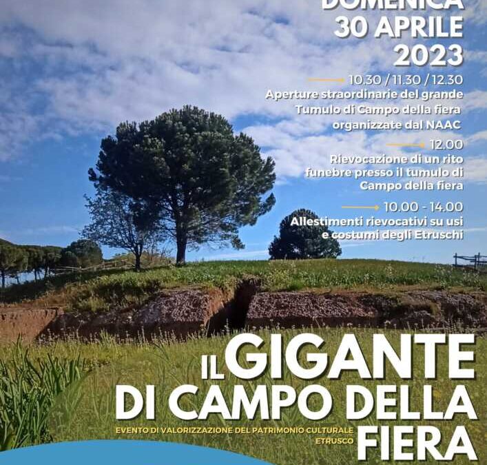 Cerveteri, domenica “il Gigante” della Necropoli si apre al pubblico