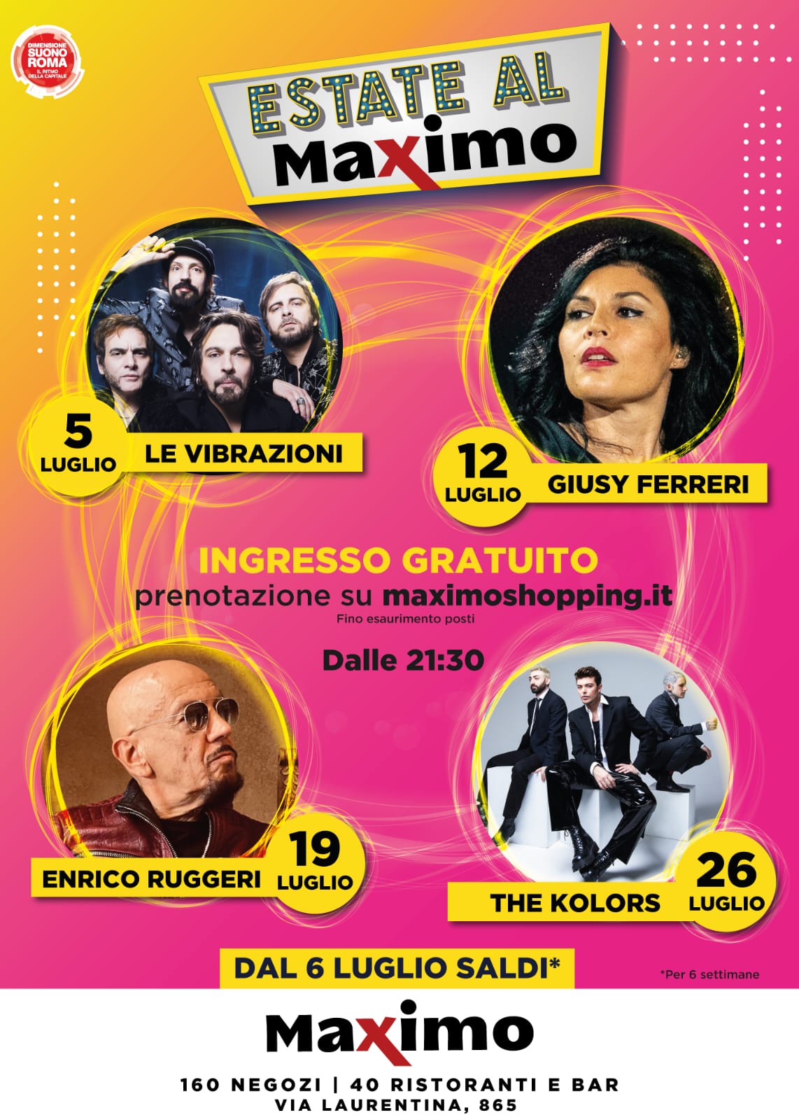 Le Vibrazioni, The Kolors, Giusy Ferreri ed Enrico Ruggeri, quattro live gratuiti da non perdere