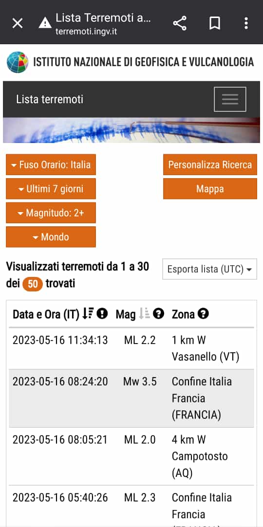 Enorme boato scuote Vasanello, epicentro di terremoto con magnitudo 2.2