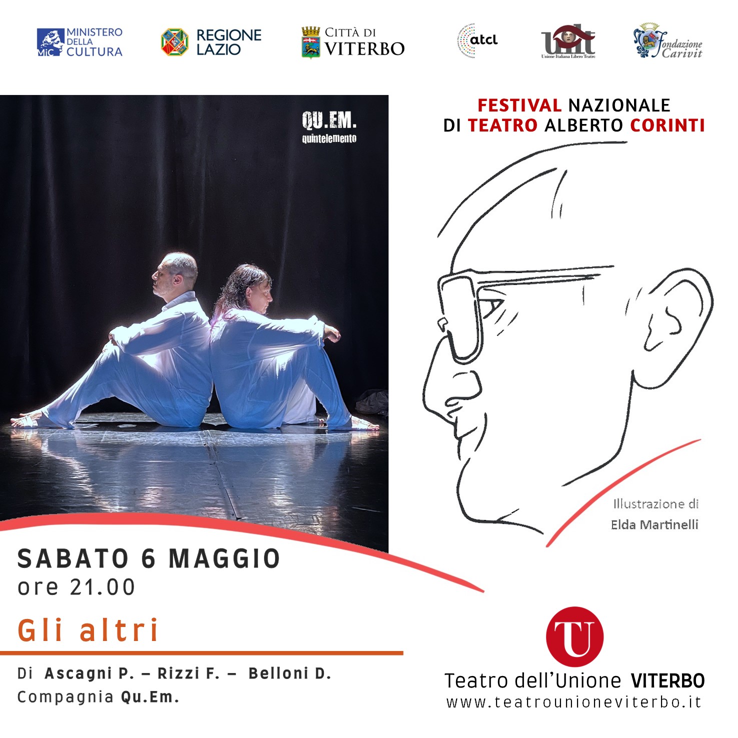 Festival Alberto Corinti, domani il secondo appuntamento con “Gli altri”