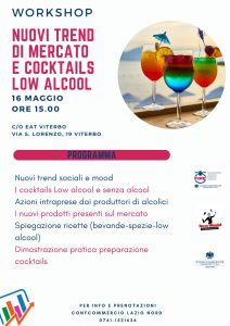 Cocktail con poco alcool, il nuovo trend del mercato