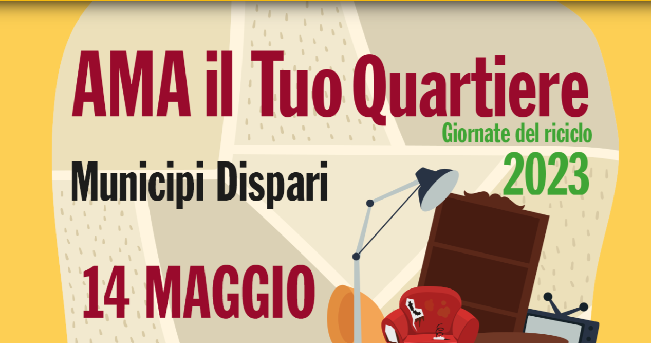 Roma – Ama: domenica 14 ‘giornate del riciclo’ in municipi dispari