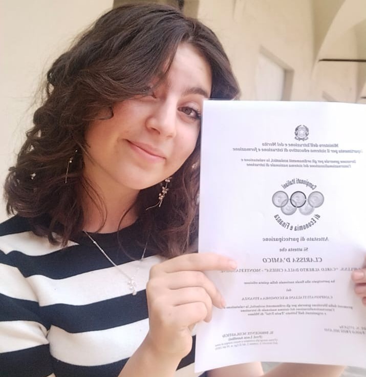 Montefiascone – Campionati italiani di economia e finanza, secondo posto per la studentessa Clarissa D’Amico