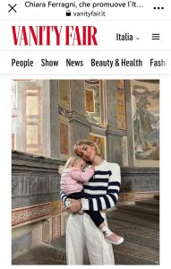 Foto della Ferragni a Caprarola finisce su Vanity Fair, ed è subito boom