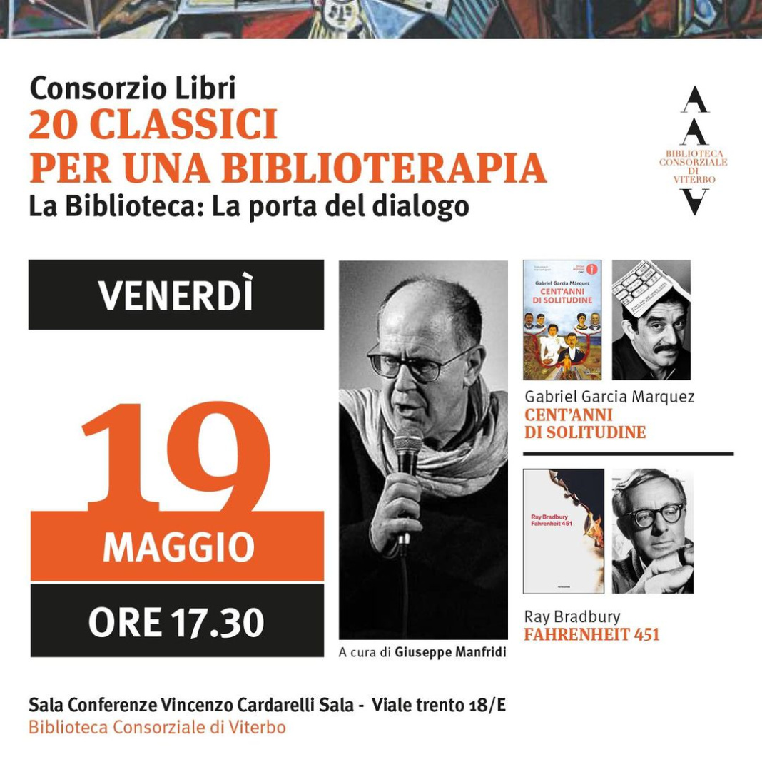 Viterbo, con Giuseppe Manfridi alla scoperta di Gabriel García Márquez e Ray Bradbury