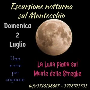 Escursione in nottura sul Montecchio alla scoperta del monte delle streghe