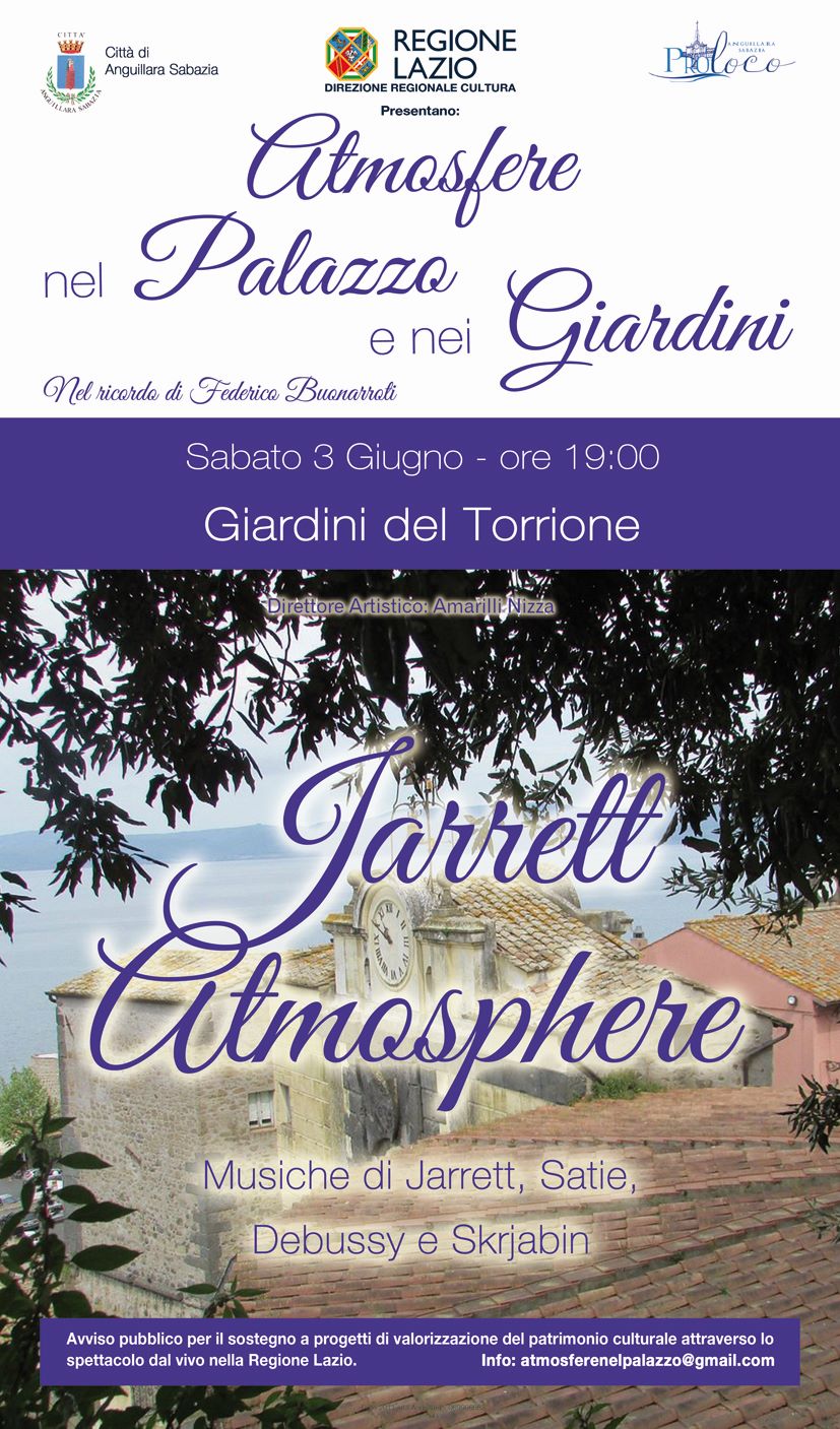 “Atmosfere nel Palazzo e nei Giardini”, concerti gratuiti ad Anguillara