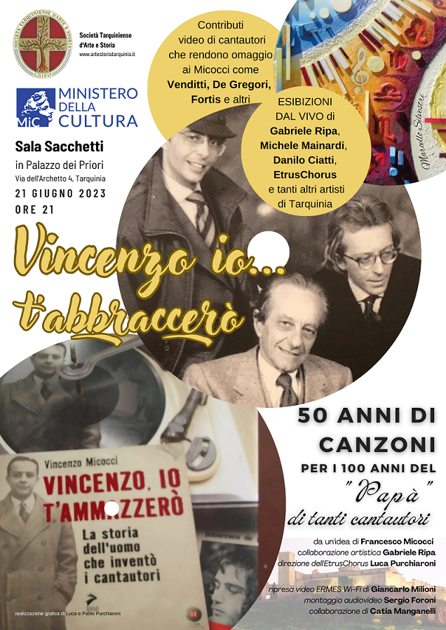 Tarquinia, uno spettacolo in ricordo del discografico Vincenzo Micocci