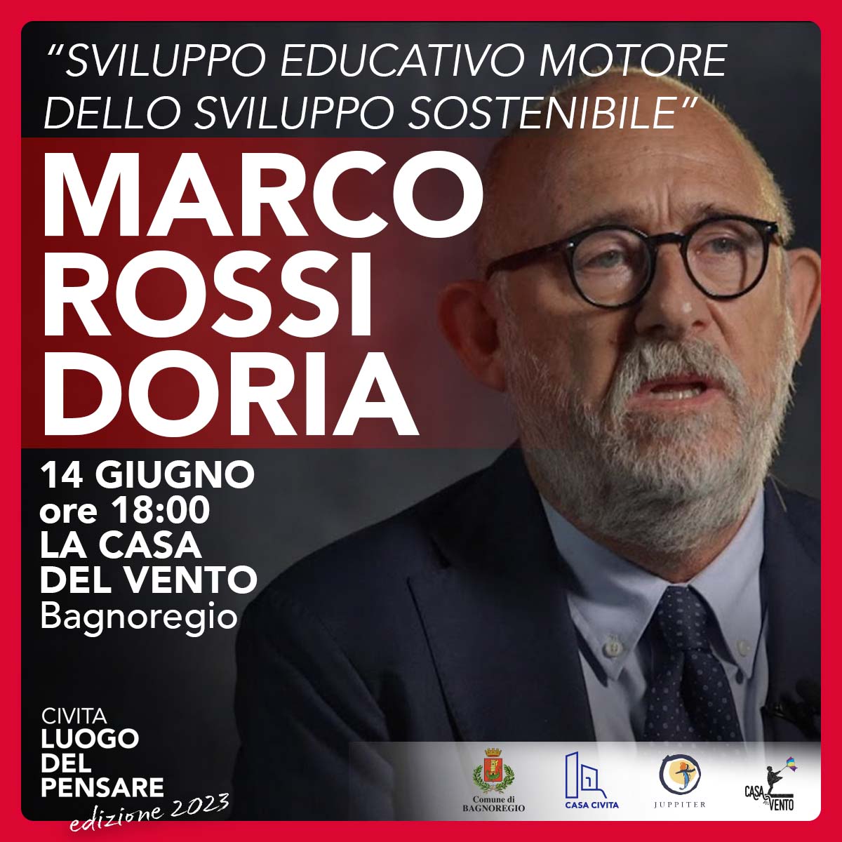 Civita Luogo del Pensare: è il giorno di Marco Rossi Doria
