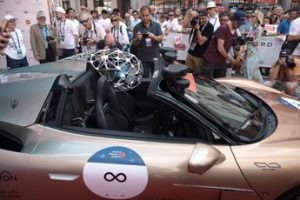 1000 Miglia, svelata livrea dell’auto a guida autonoma che affiancherà le auto storiche