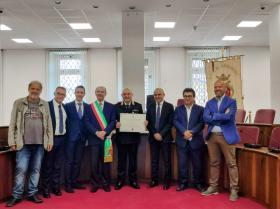 Frosinone – Attestato di benemerenza per il luogotenente Angelo Pizzotti