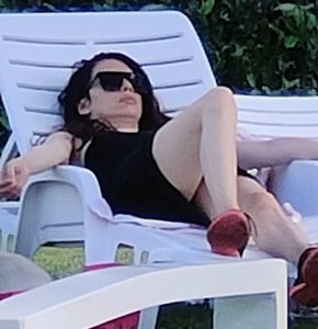 L’attrice Ilenia Pastorelli, protagonista in “Jeeg Robot” e “Non ci resta che il crimine” a Rio Coverino a Civita