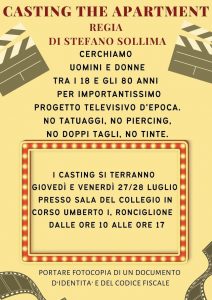 “Casting The Apartment”, a Ronciglione si cercano attori per l’ultimo film di Stefano Sollima