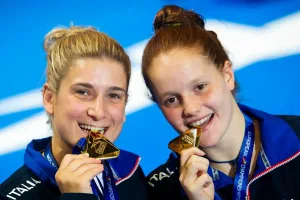 Un tuffo verso Parigi2024, bronzo e pass per Bertocchi-Pellacani