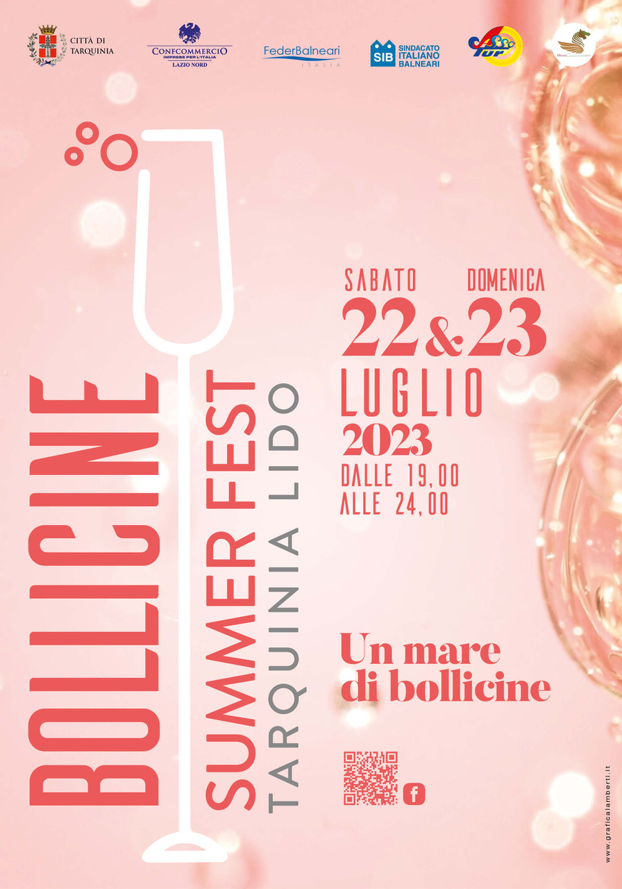 Tutto pronto a Tarquinia Lido per il Bollicine Summer Fest