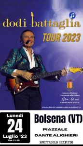 Dodi Battaglia apre il BolsenArte Music Summer Festival