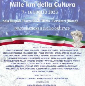 Cerveteri, domani l’inaugurazione di “Mille km della Cultura”