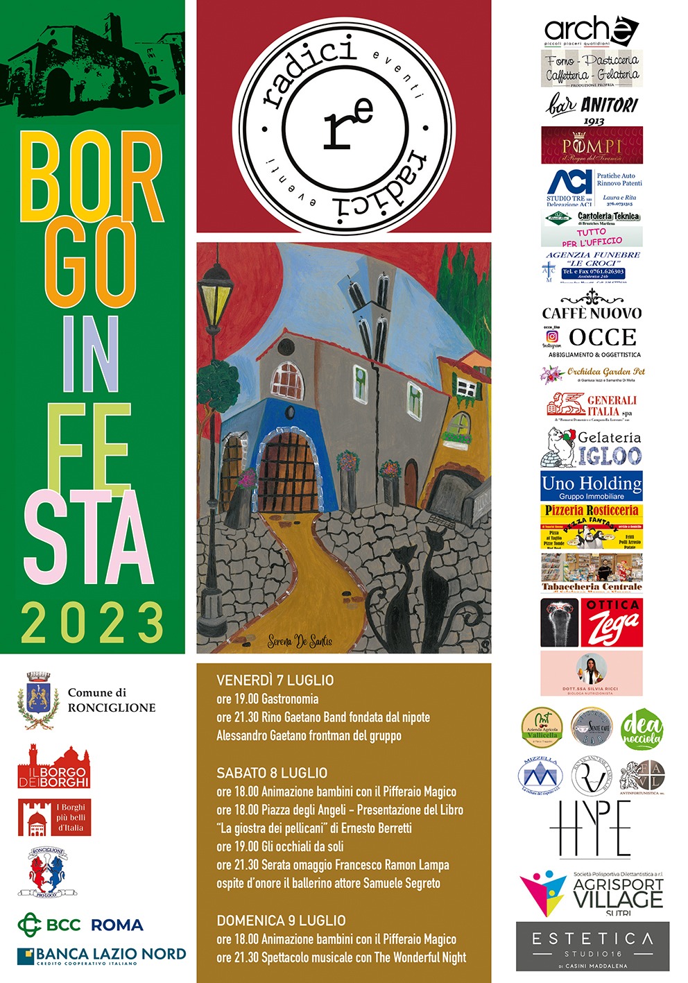 Al via a Ronciglione “Borgo in Festa”: apre la Rino Gaetano band