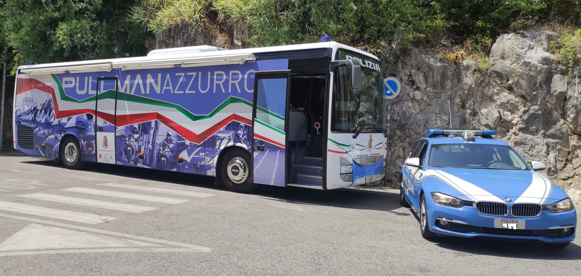 Il Pullman Azzurro della Polizia Stradale ha fatto tappa a Veroli