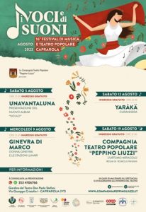 Di Voci e DiSuoni, via al festival di musica popolare a Caprarola