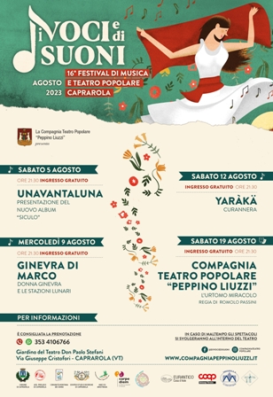 Di Voci e DiSuoni, via al festival di musica popolare a Caprarola