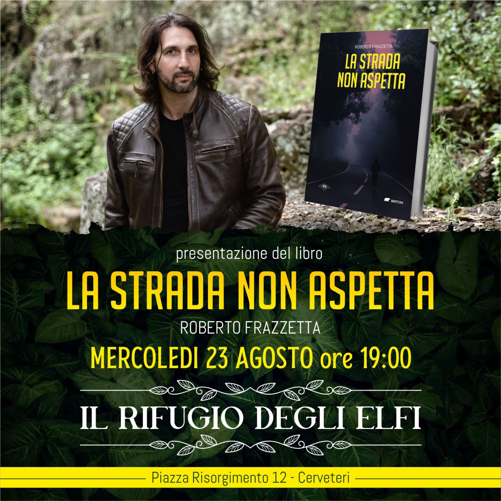 Libri, domani nella sua Cerveteri Roberto Frazzetta presenta “La strada non aspetta”