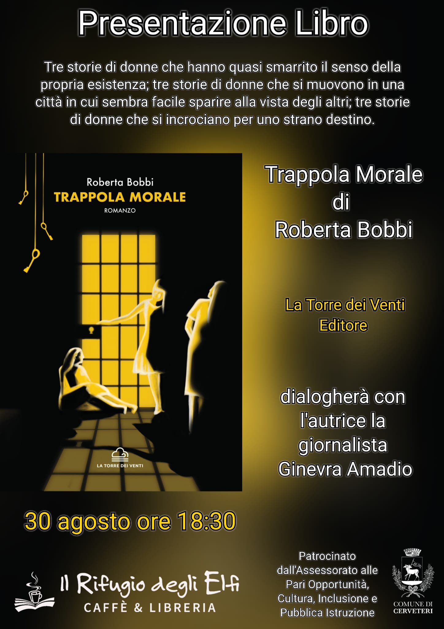 Libri, domani a Cerveteri Roberta Bobbi presenta il suo ultimo giallo tutto al femminile