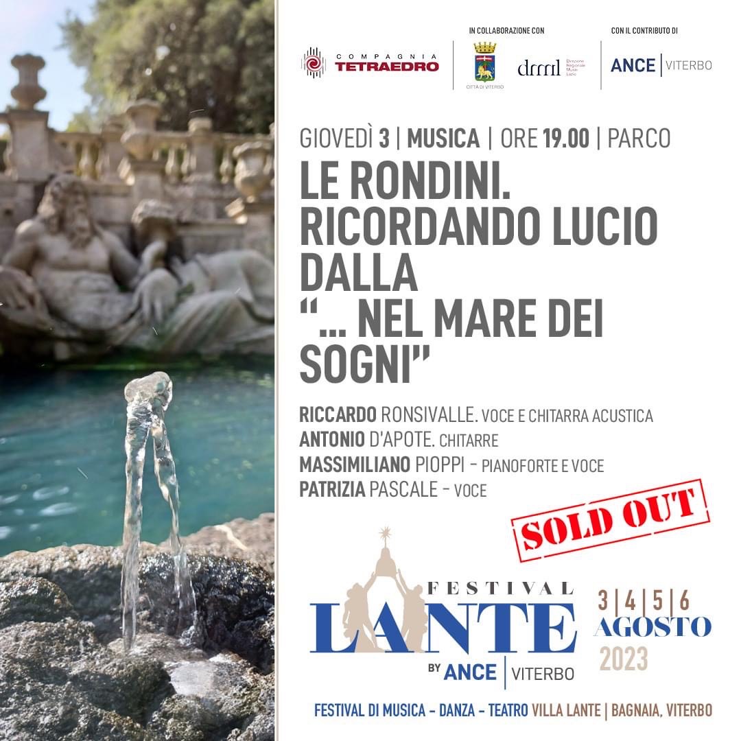 Festival Lante, sold out i quattro appuntamenti