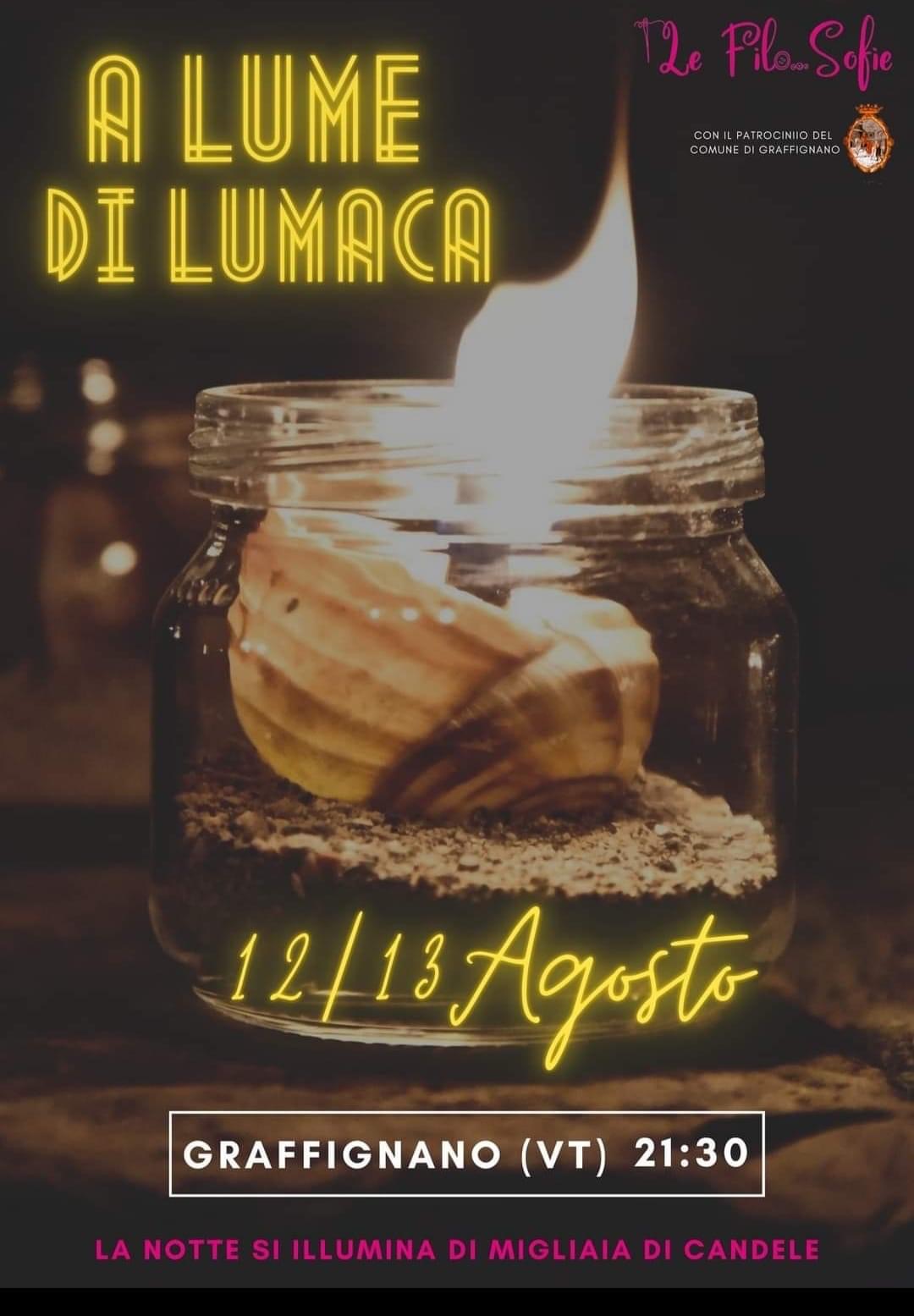 “A Lume di Lumaca”, Graffignano si illumina di 20000 mila candele