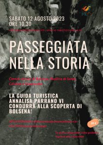 La Pro loco Bolsena presenta le due visite guidate “Passeggiata nella storia” e “Bolsena in notturna”