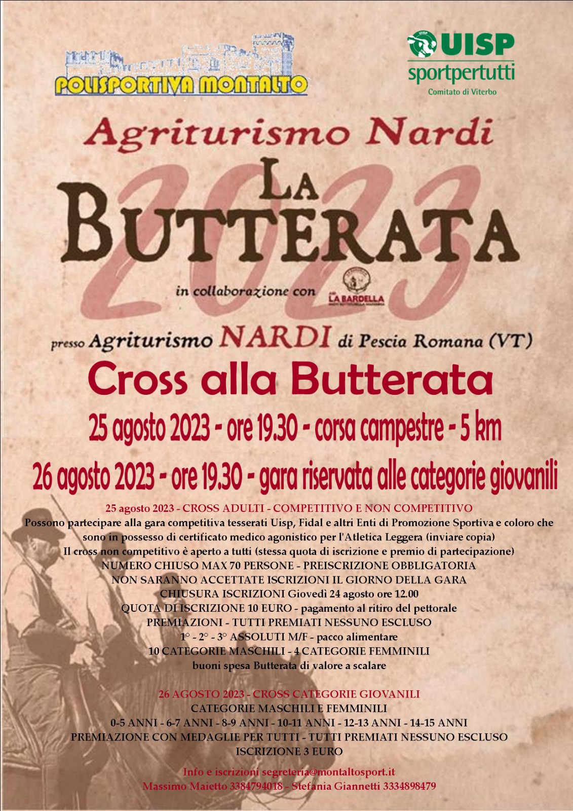 Pescia Romana – Alla Butterata è ora della gara podistica