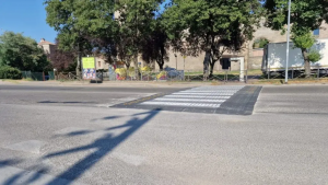 Viterbo – Luna park, installato l’attraversamento pedonale