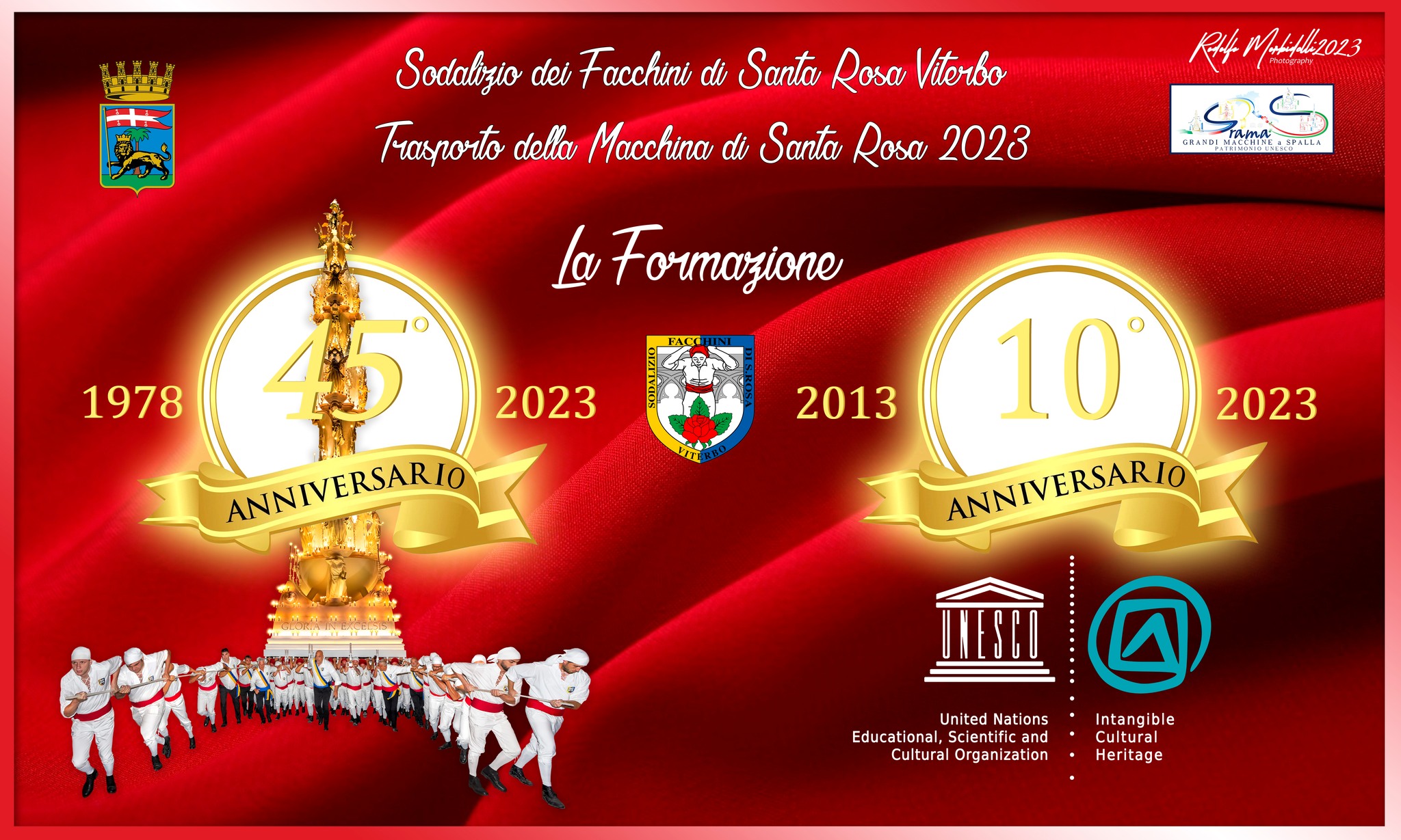 Viterbo – Santa Rosa, la formazione dei facchini per l’ultimo passaggio di Gloria