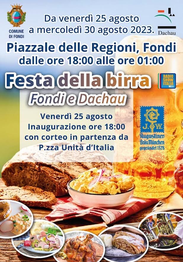 Sei giorni con la bionda: da venerdì a Fondi c’è la festa della birra